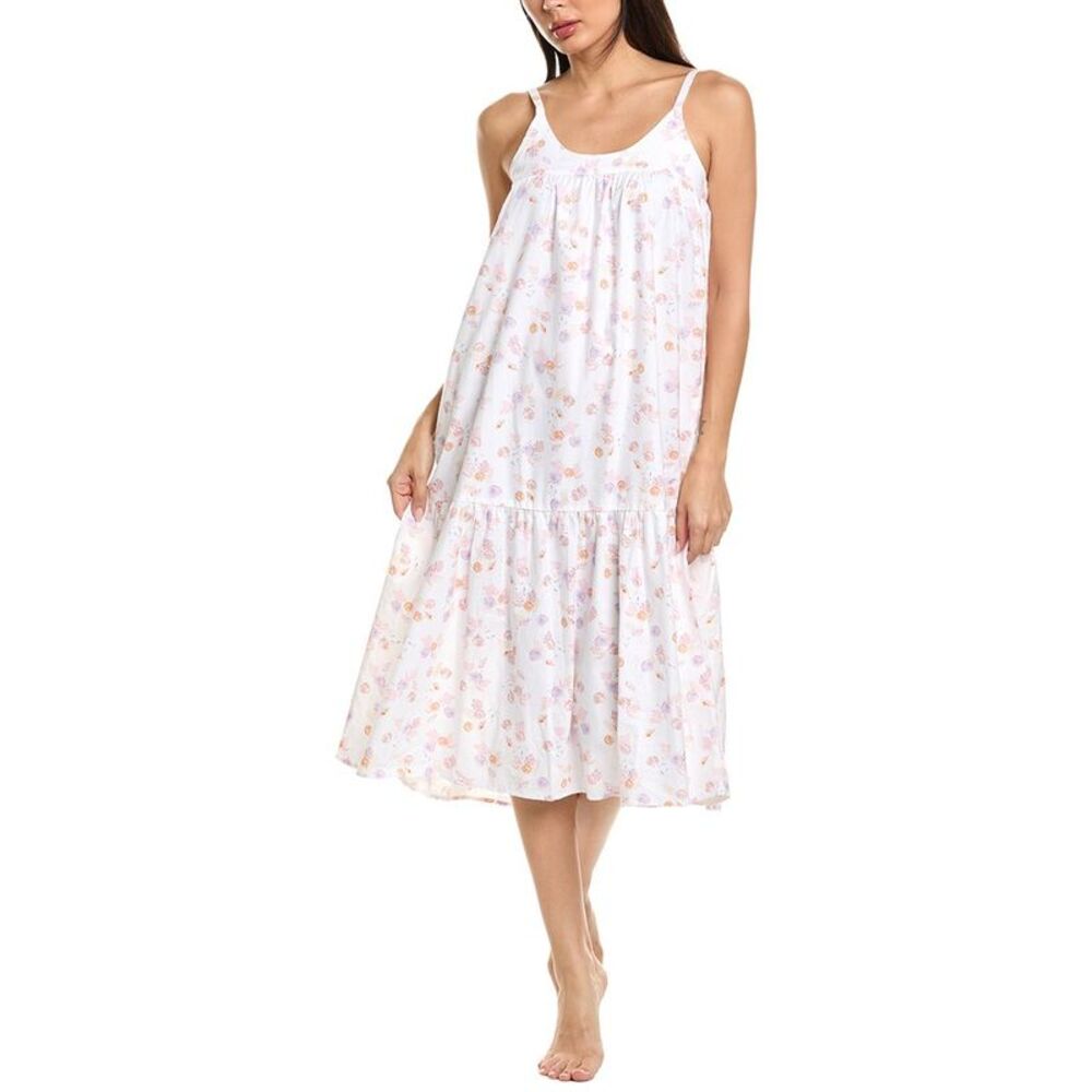 Petite Plume Womens Twill Chloe Nightgown, Blue